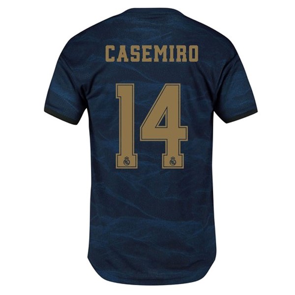 Maillot Football Real Madrid NO.14 Casemiro Exterieur 2019-20 Bleu